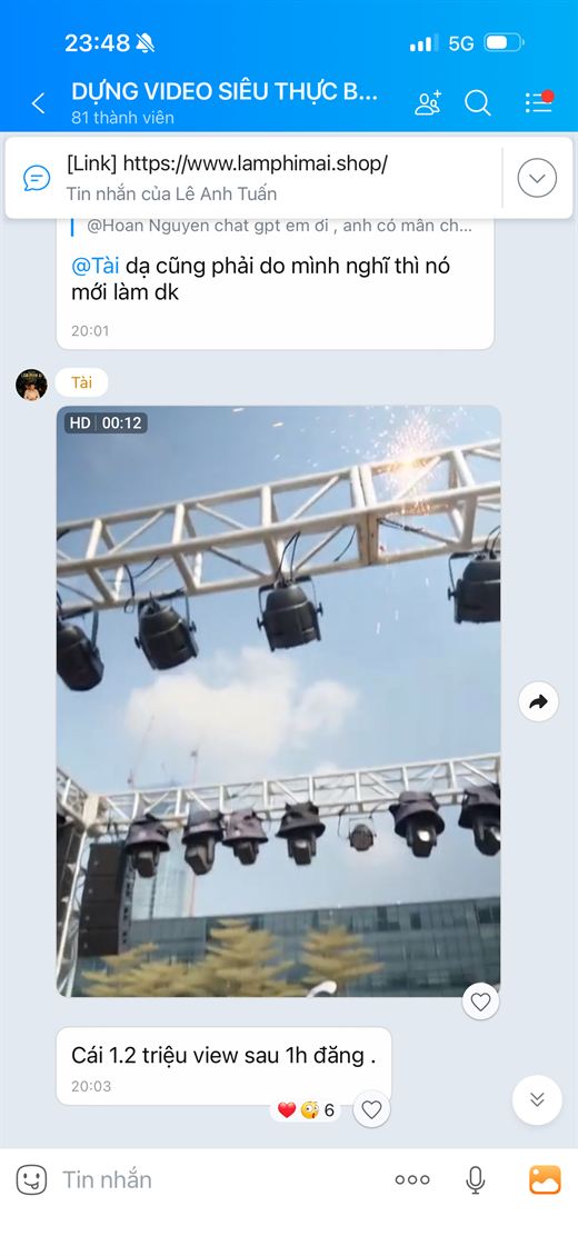 1,2 triệu view sau 1 giờ